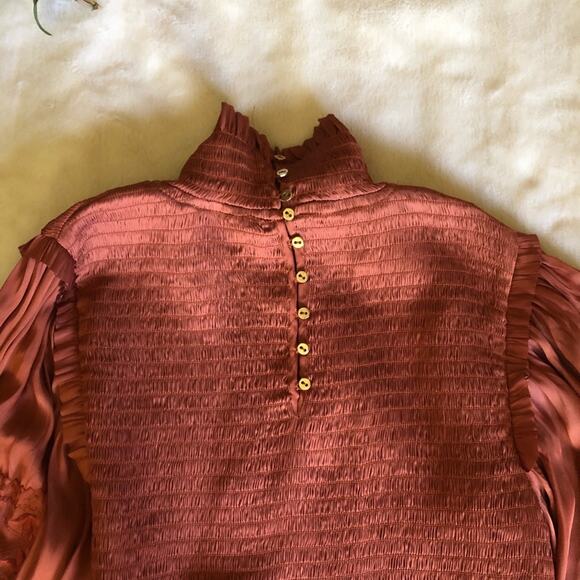 Ulla Johnson Angelica Embroidered Satin Dress - Picture 9 of 10